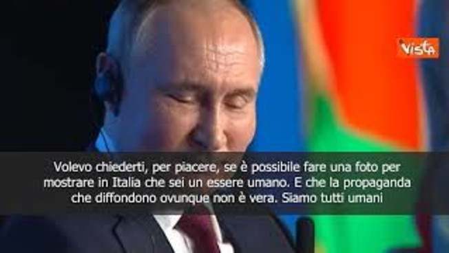 Jorit chiede una foto a Putin: Per mostrare che sei un essere umano