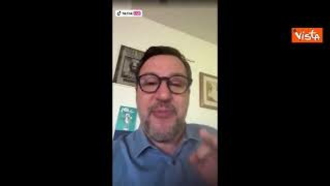 Salvini in diretta su TikTok: 