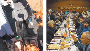 Lo sdegno di La Russa per Meloni bruciata. E il Pd va alla cena islamica