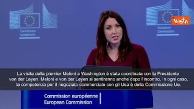 Telefonata Meloni von der Leyen sui dazi, la Commissione Ue: Hanno coordinato visita in Usa Telefonata Meloni von der Leyen sui dazi, la Commissione Ue: Hanno coordinato visita in Usa