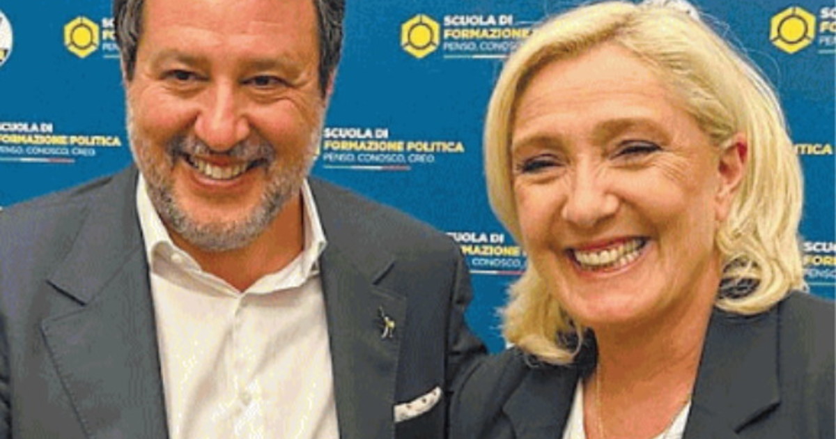 Von der Leyen e volenterosi guerrafondai. Le Pen a Salvini