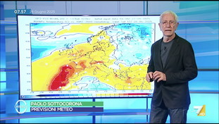 Sottocorona e le temperature roventi: fino a sei gradi in più della media. Il quadro
