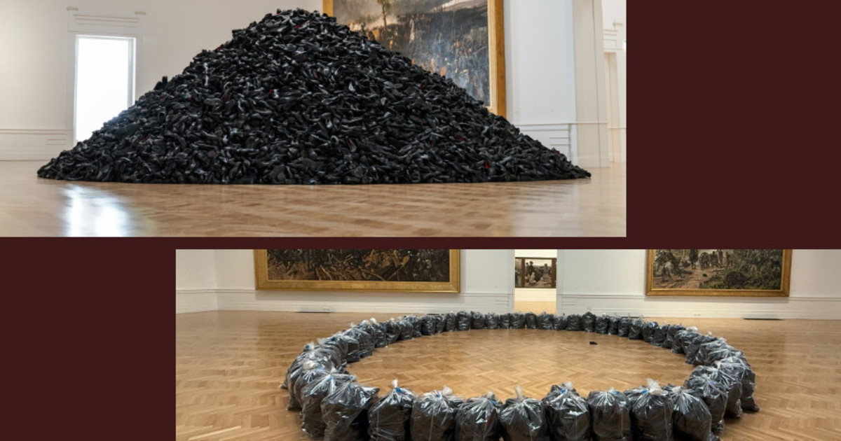 le scarpe dei poveri puzzano e i sindacati censurano l opera d arte