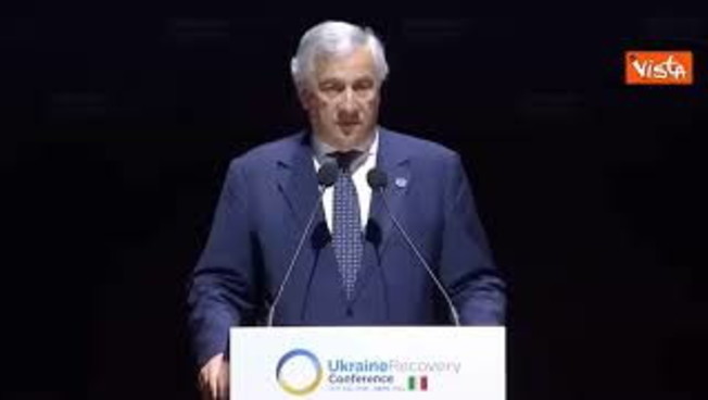 tajani apre la conferenza su ricostruzione ucraina difendere kiev 232 difendere la democrazia