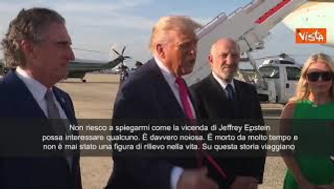 Trump: Caso Epstein è vicenda noiosa, non capisco interesse. Pubblicheremo tutti file credibili Trump: Caso Epstein è vicenda noiosa, non capisco interesse. Pubblicheremo tutti file credibili