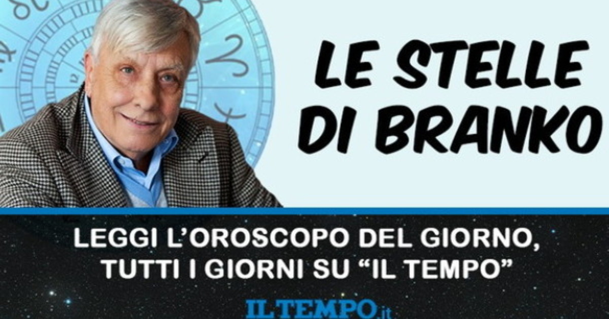 Le Stelle di Branko, ecco le previsioni di giovedì 17 luglio Le Stelle di Branko, ecco le previsioni di giovedì 17 luglio