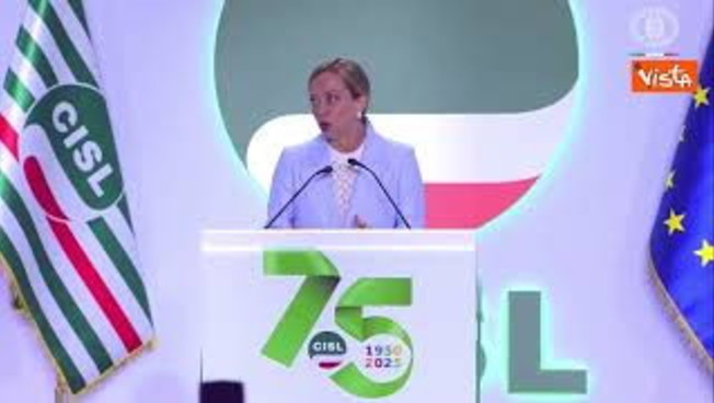 Meloni a congresso Cisl: Per Governo centrale confronto con parti sociali Meloni a congresso Cisl: Per Governo centrale confronto con parti sociali