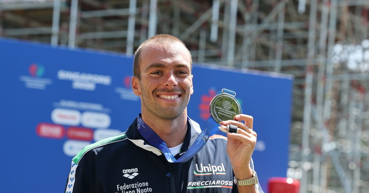 Ai Mondiali di Singapore Paltrinieri e Taddeucci d'argento nelle 5 km