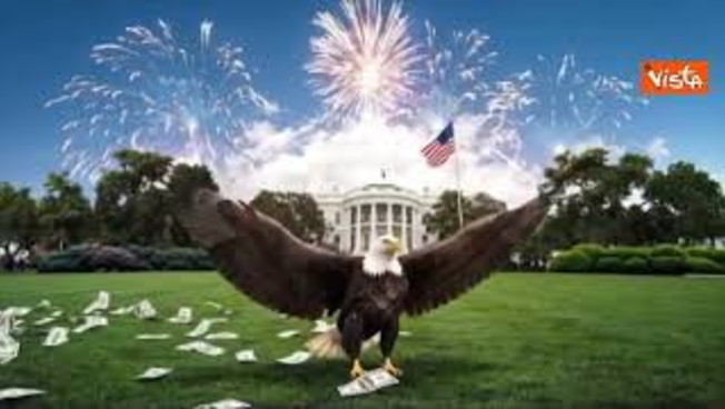 Piovono dollari e volano aquile, il video con l'Ai della Casa Bianca per celebrare la "Golden age"