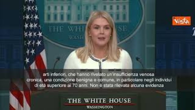 portavoce casa bianca trump 232 in ottima salute ha insufficienza venosa cronica alle gambe