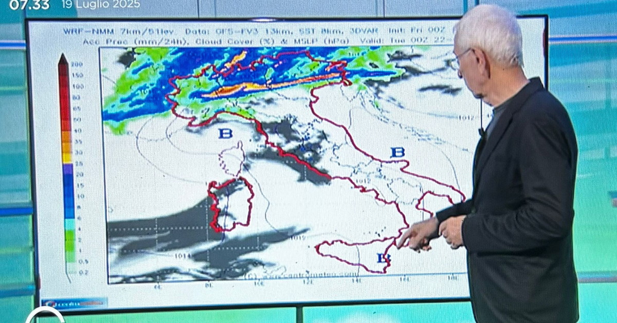 Sottocorona avverte: "Linea di precipitazioni intense". Dove si rischia