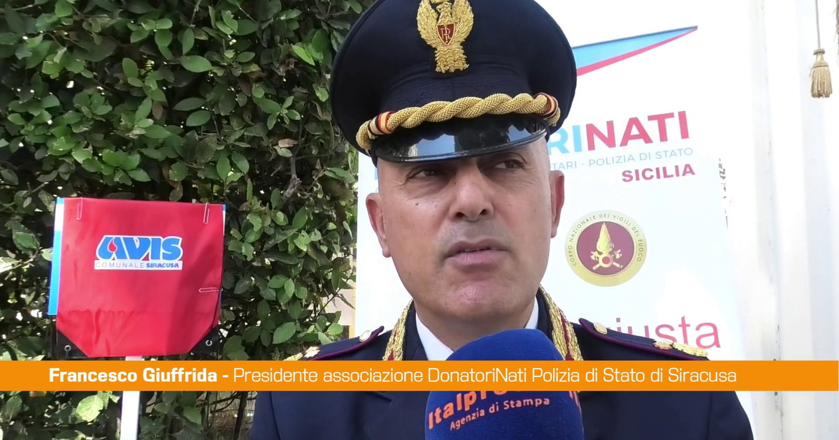 Siracusa, la Polizia di Stato sostiene la donazione di sangue