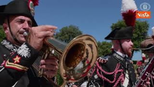 La premier Giorgia Meloni incontra a Villa Doria Pamphilj il Presidente dell'Algeria Tebboune