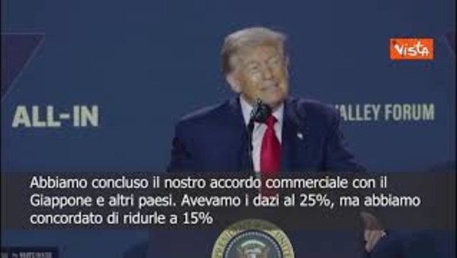 trump firmato accordo con il giappone tariffe al 15