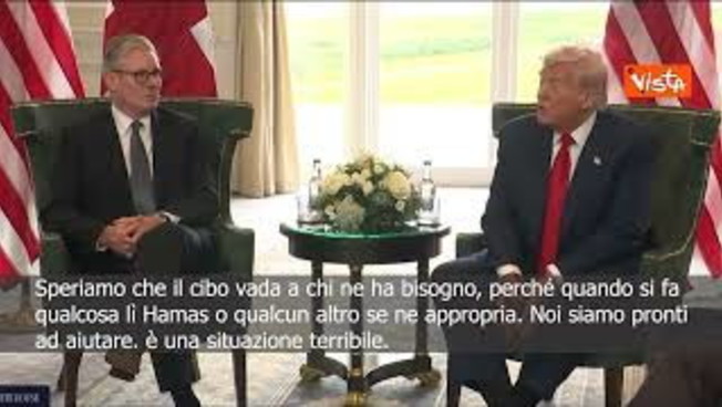 trump a gaza situazione terribile vogliamo dare da mangiare ai bambini