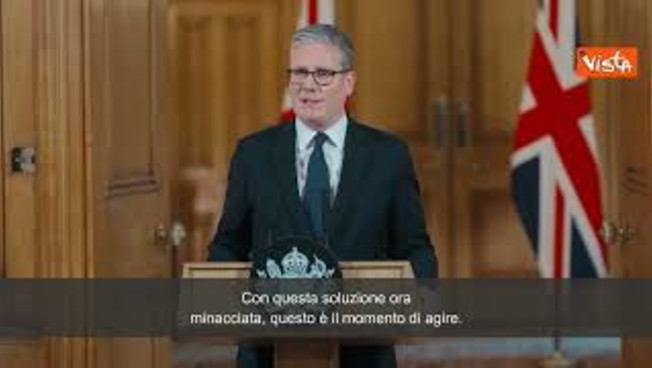 Starmer: "Riconosceremo la Palestina, se Israele non porrà fine al massacro a Gaza" Starmer: "Riconosceremo la Palestina, se Israele non porrà fine al massacro a Gaza"