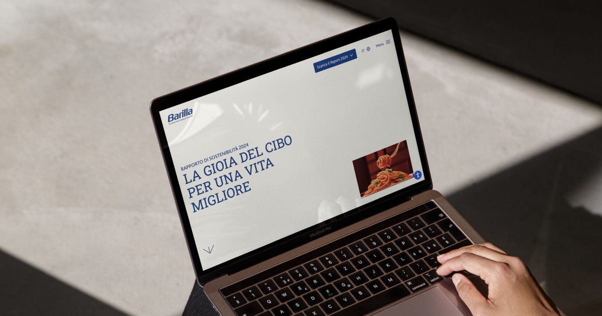 Barilla lancia il nuovo minisito sul Report di Sostenibilità 2024
