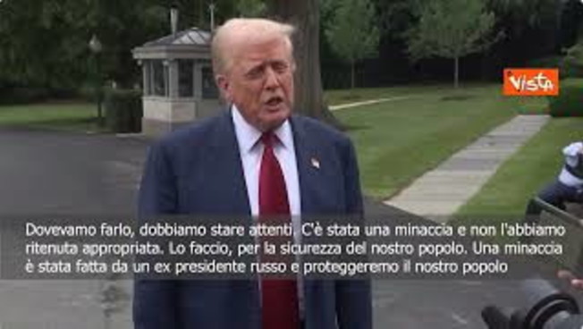 trump i sottomarini nucleari vicino alla russia putin ci ha minacciati mandati per sicurezza usa