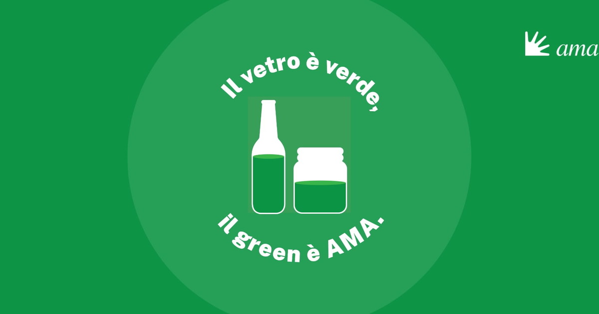 il vetro 232 verde il green 232 ama al via la nuova campagna per la raccolta del vetro nella capitale