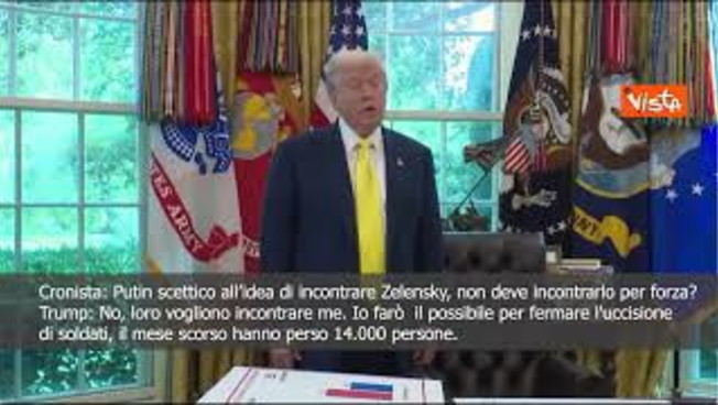 trump putin dovr224 incontrare zelensky non necessario