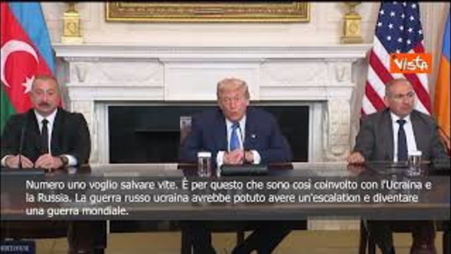 Trump: Tra Putin e Zelensky poteva scoppiare una guerra mondiale ma io ho fermato escalation Trump: Tra Putin e Zelensky poteva scoppiare una guerra mondiale ma io ho fermato escalation