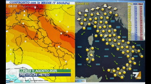 Sottocorona: Aria molto calda e temperature su. Cosa ci aspetta per Ferragosto