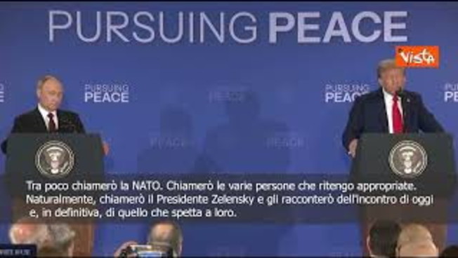 Trump ad Ancholage: Incontro con Putin produttivo, fatti dei progressi ma non c