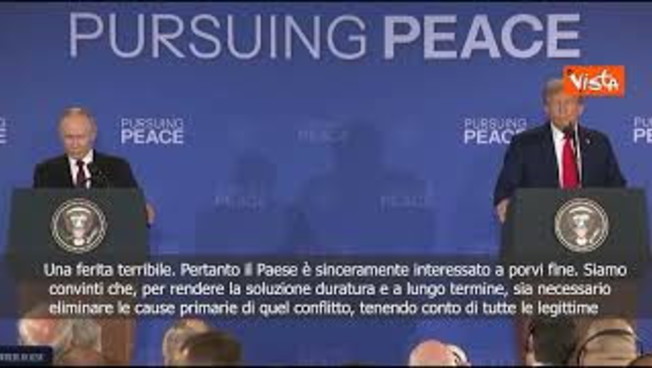 Putin ad Anchorage: Siamo veramente interessati a porre fine al conflitto in Ucraina