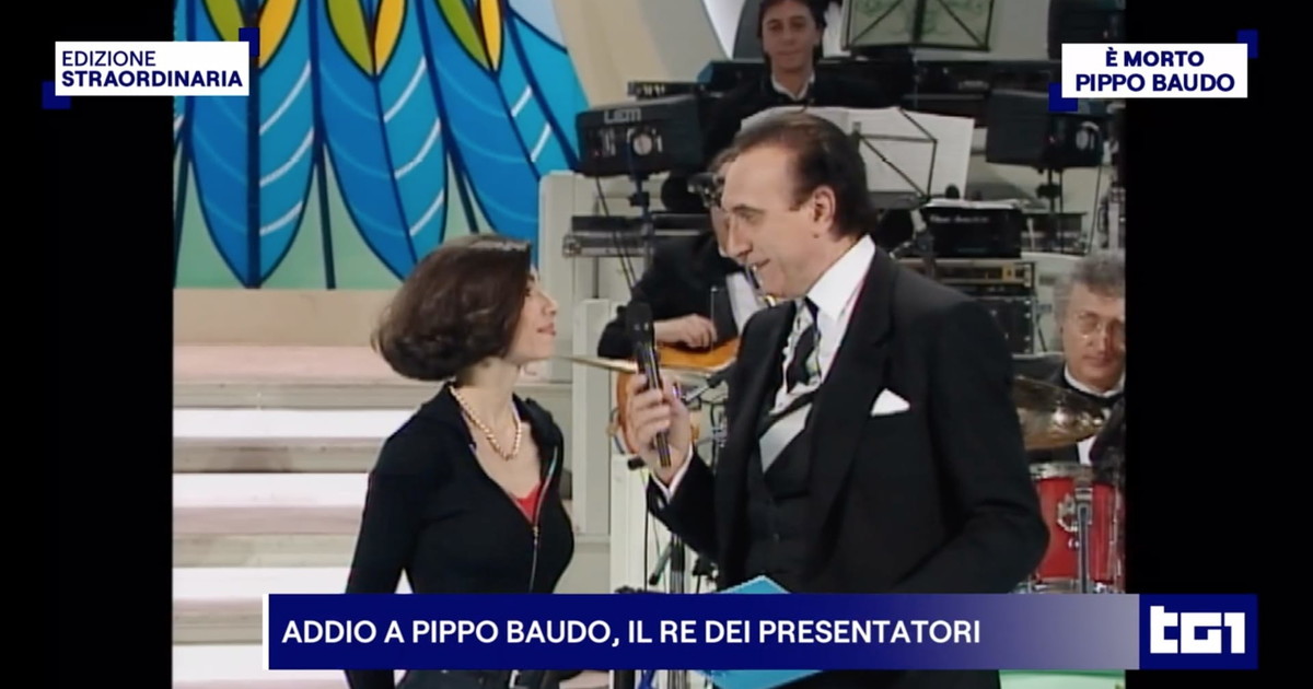tutti incollati alla tv per l addio al suo re baudo domina il saluto del tg1