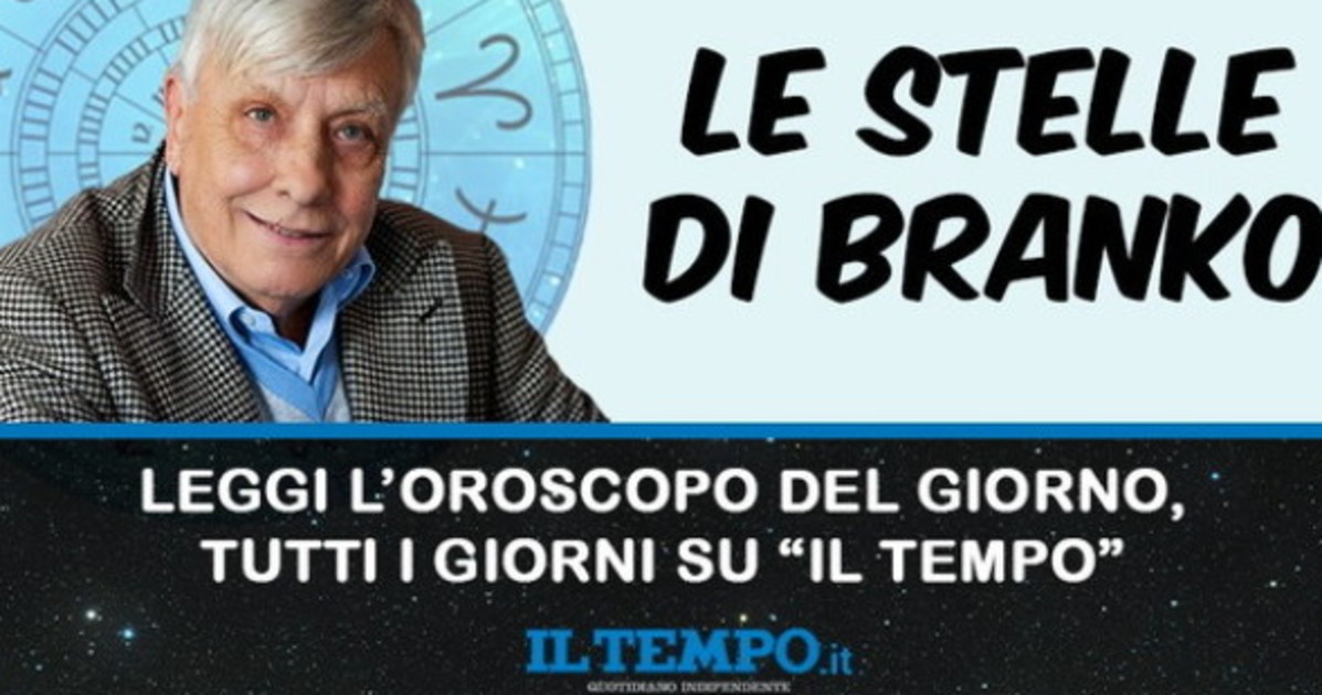 Le Stelle di Branko, ecco le previsioni di martedì 19 agosto Le Stelle di Branko, ecco le previsioni di martedì 19 agosto