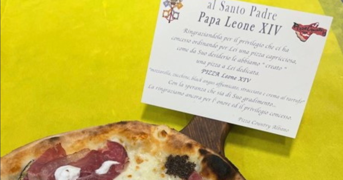 Pizza per il Papa prima del rientro in Vaticano: cosa mangia Leone XIV