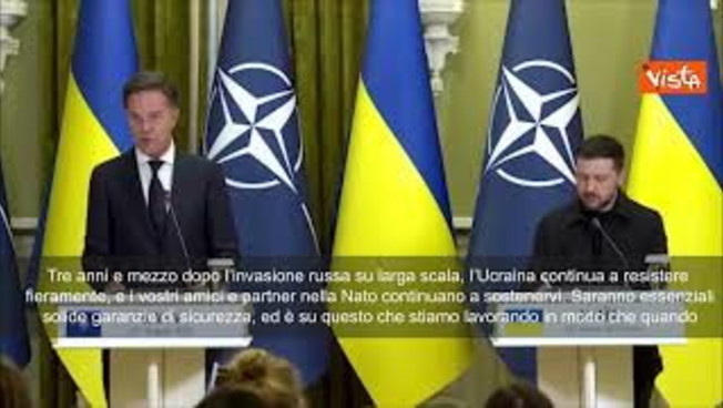 Rutte (Nato): Servono solide garanzie di sicurezza per Kiev dall'Europa e dagli Usa