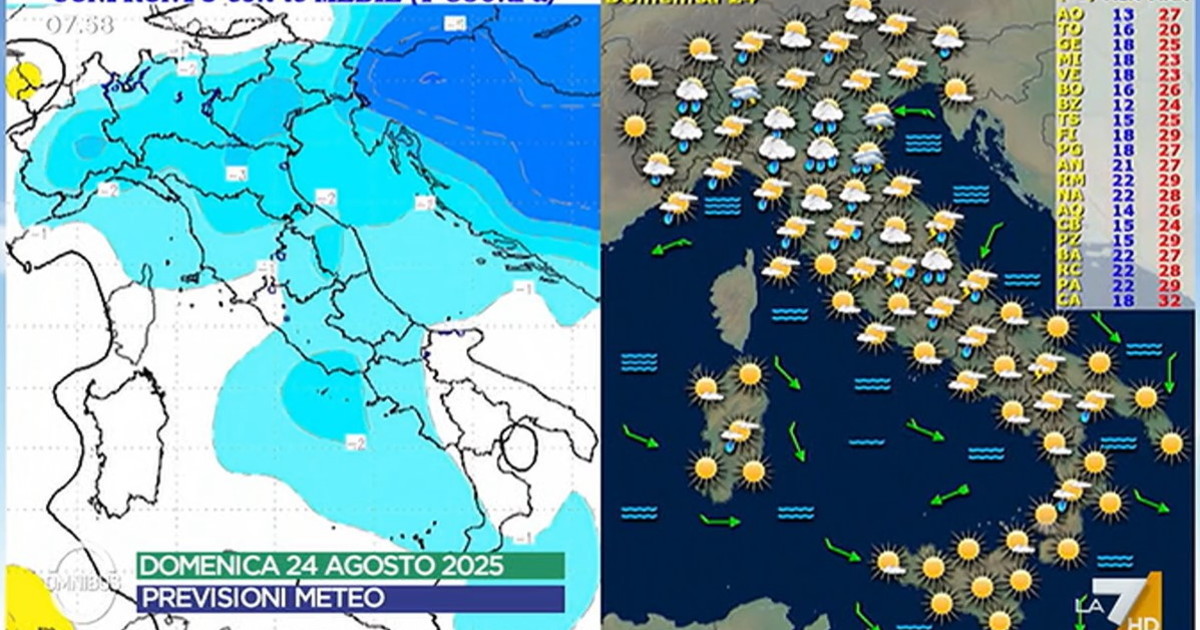 l uragano erin si trasforma sottocorona prima il caldo e poi il maltempo le date