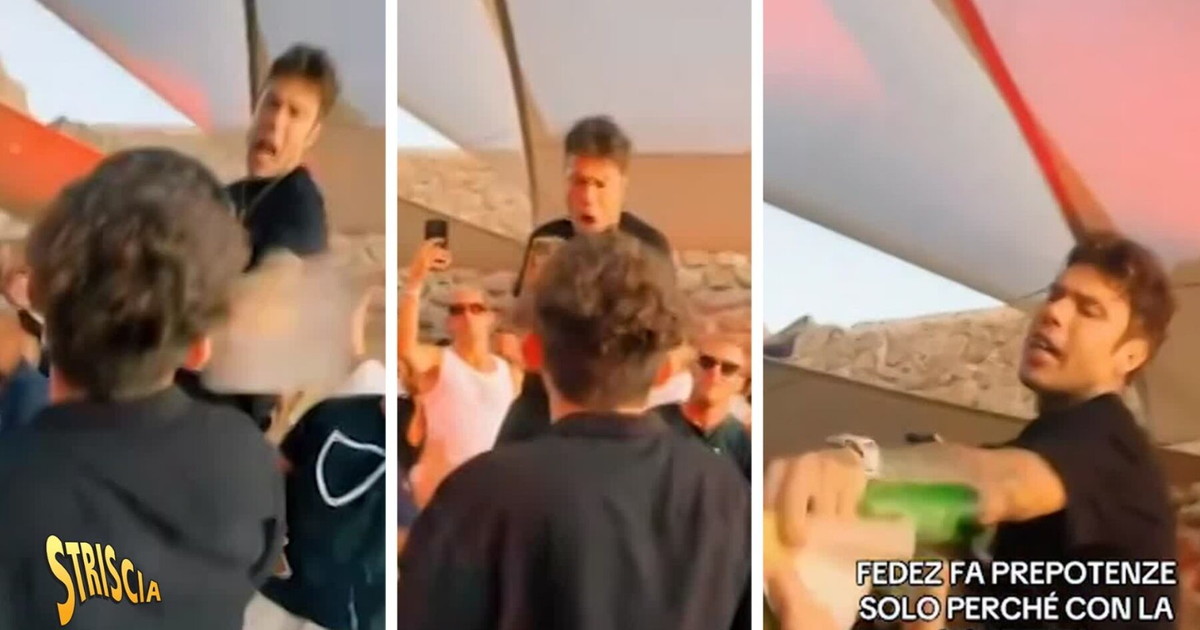 Calcio e spintoni a un fan: il video di Striscia inchioda Fedez. Scoppia la bufera social Calcio e spintoni a un fan: il video di Striscia inchioda Fedez. Scoppia la bufera social