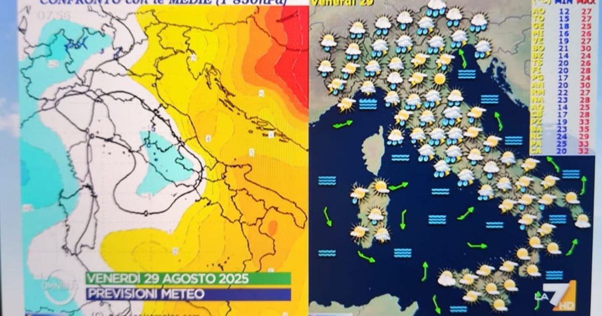 Estate addio: quando cambia tutto. Pioggia e temperature a picco Estate addio: quando cambia tutto. Pioggia e temperature a picco
