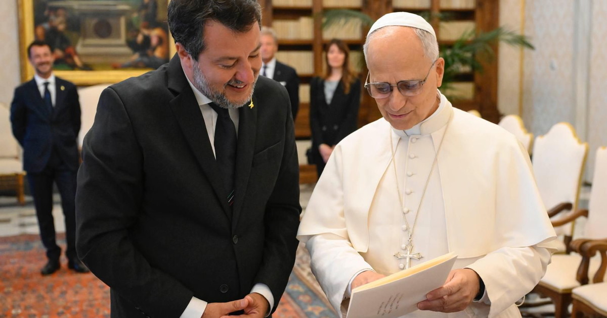 Vaticano, Matteo Salvini ricevuto in udienza da Papa Leone XIV