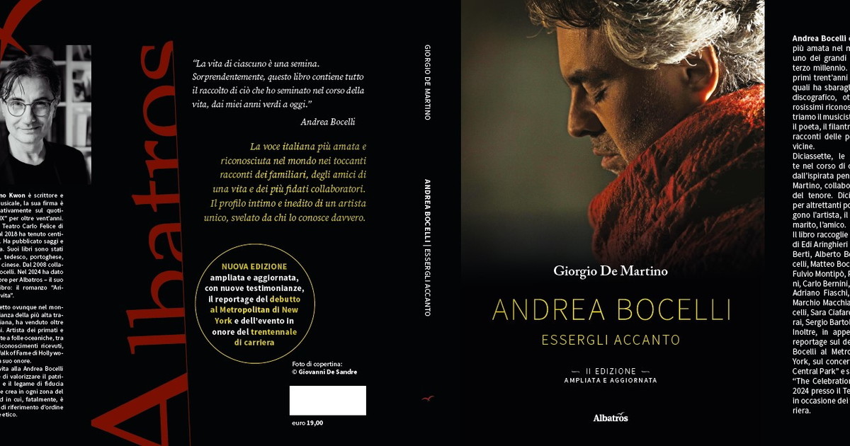 Comunicato Stampa: “Andrea Bocelli. Essergli accanto”, la biografia corale si rinnova: in libreria la II edizione Comunicato Stampa: “Andrea Bocelli. Essergli accanto”, la biografia corale si rinnova: in libreria la II edizione