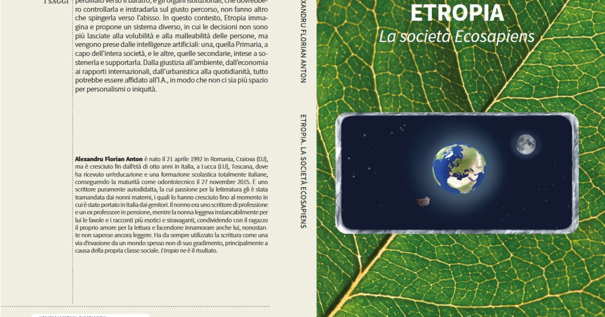 Comunicato Stampa: “Etropia, La società Ecosapiens”: un Comunicato Stampa: “Etropia, La società Ecosapiens”: un