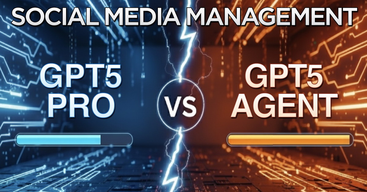 Comunicato Stampa: GPT5 PRO vs GPT5 AGENT: possono sostituire un Social Media Manager? Comunicato Stampa: GPT5 PRO vs GPT5 AGENT: possono sostituire un Social Media Manager?