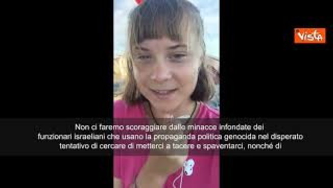 Global Flotilla, Greta Thunberg: Minacce della propaganda genocida israeliana non ci fermeranno