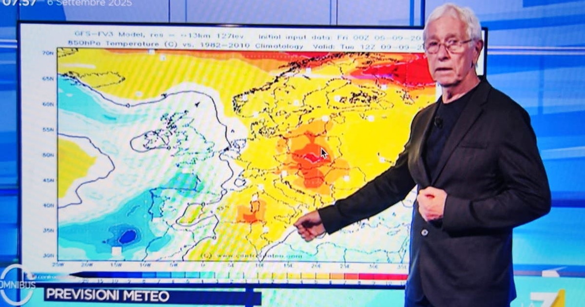 I giorni di settembre da segnare. Sottocorona: "Temperature sopra la media"