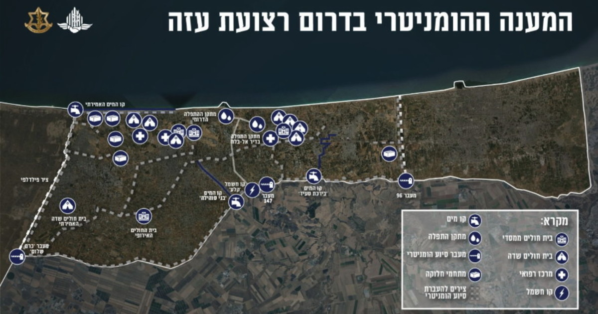 khan younis la mappa della zona umanitaria creata da israele cibo tende e ospedali