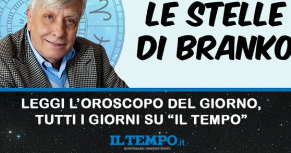 Le Stelle di Branko, ecco le previsioni di lunedì 8 settembre