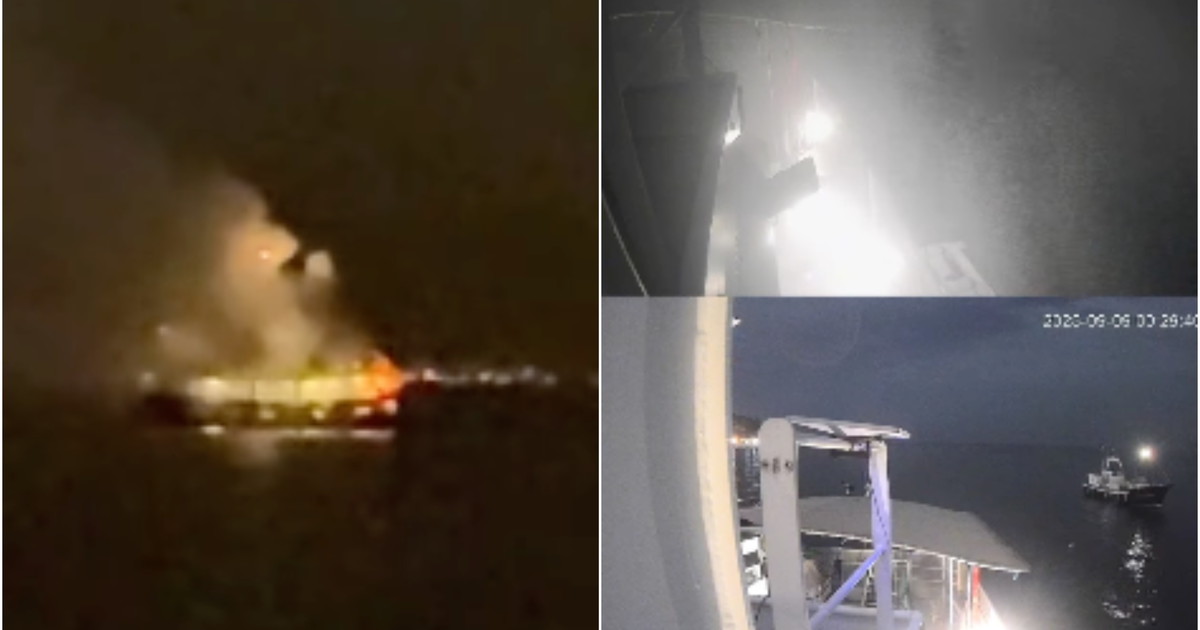 "Colpiti da un drone", fiamme sulla barca di Greta in viaggio per Gaza "Colpiti da un drone", fiamme sulla barca di Greta in viaggio per Gaza