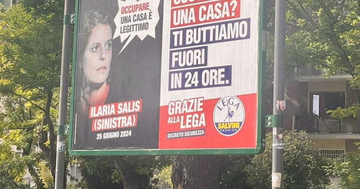 Sicurezza, nuovi manifesti della Lega a Roma: Occupi casa? Fuori in 24 ore