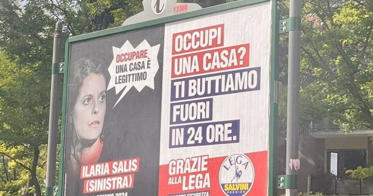 Sicurezza, nuovi manifesti della Lega a Roma: "Occupi casa? Fuori in 24 ore"