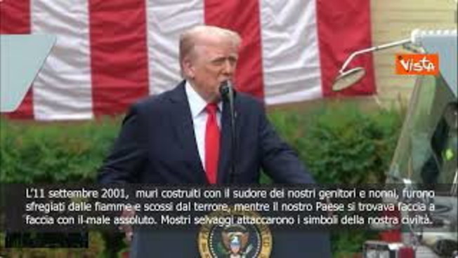 Anniversario attentato 11 settembre, Trump: Americani hanno dimostrato che mai si arrenderemo Anniversario attentato 11 settembre, Trump: Americani hanno dimostrato che mai si arrenderemo