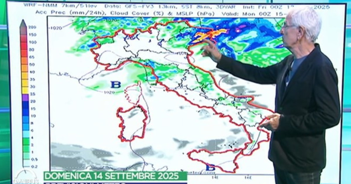 Sottocorona avverte: Qualche pioggia c'è. Occhio alle temperature