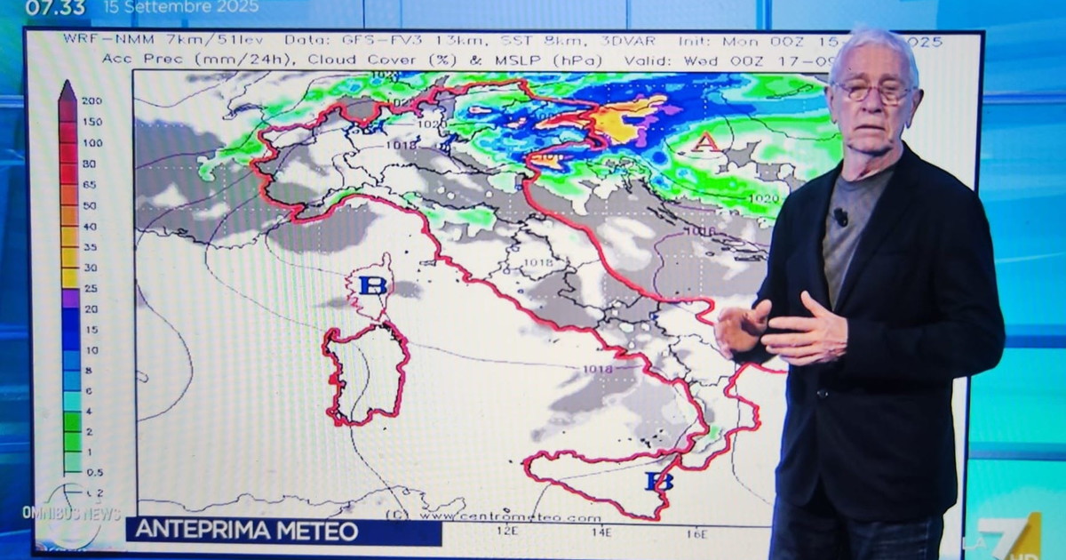 Meteo, la mappa che spiazza tutti. Sottocorona: "Niente da commentare"