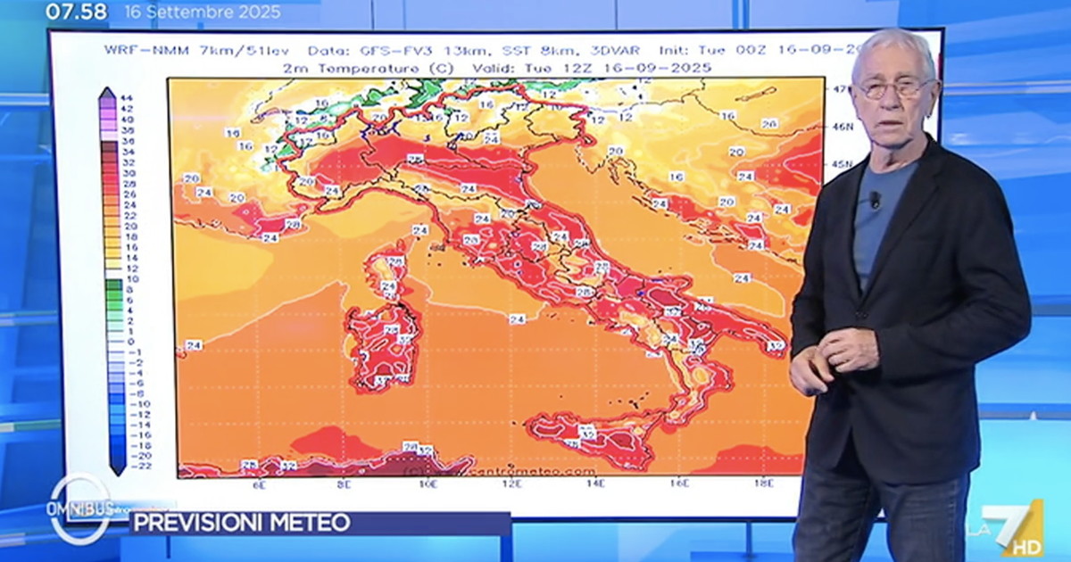 Meteo, sorpresa di settembre. Sottocorona: "Molto sopra la norma"